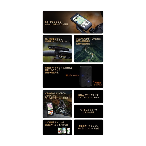 iGPSPORT アイジーピースポーツ サイクルコンピュター Binavi Air