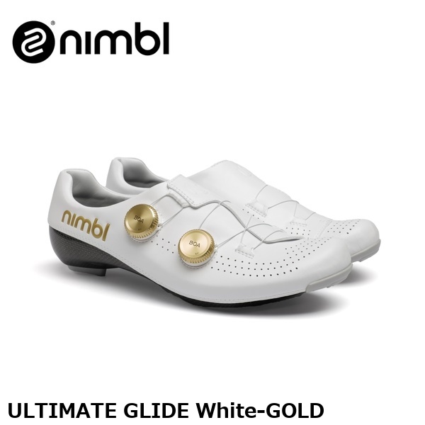 Nimbl ニンブル ULTIMATE GLIDE White-GOLD ロード用シューズ
