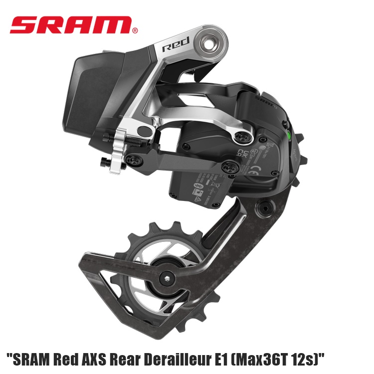 SRAM RED E1 ETAP AXS リアディレイラー 12s 36t対応 SRAM スラム Red AXS Rear Derailleur E1 (Max36T 12s) 自転車 リア
