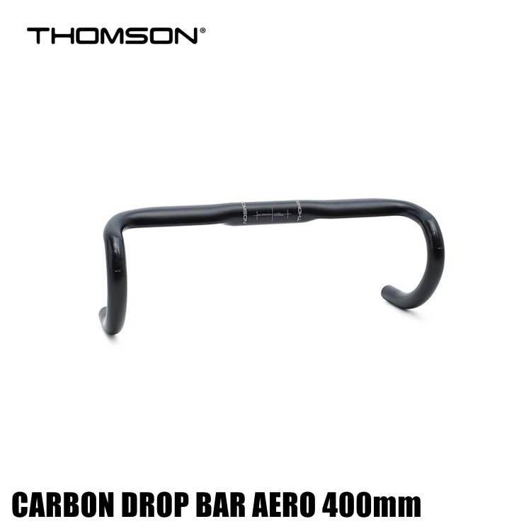 THOMSON（トムソン） CARBON DROP BAR AERO ブラック 400mm 自転車