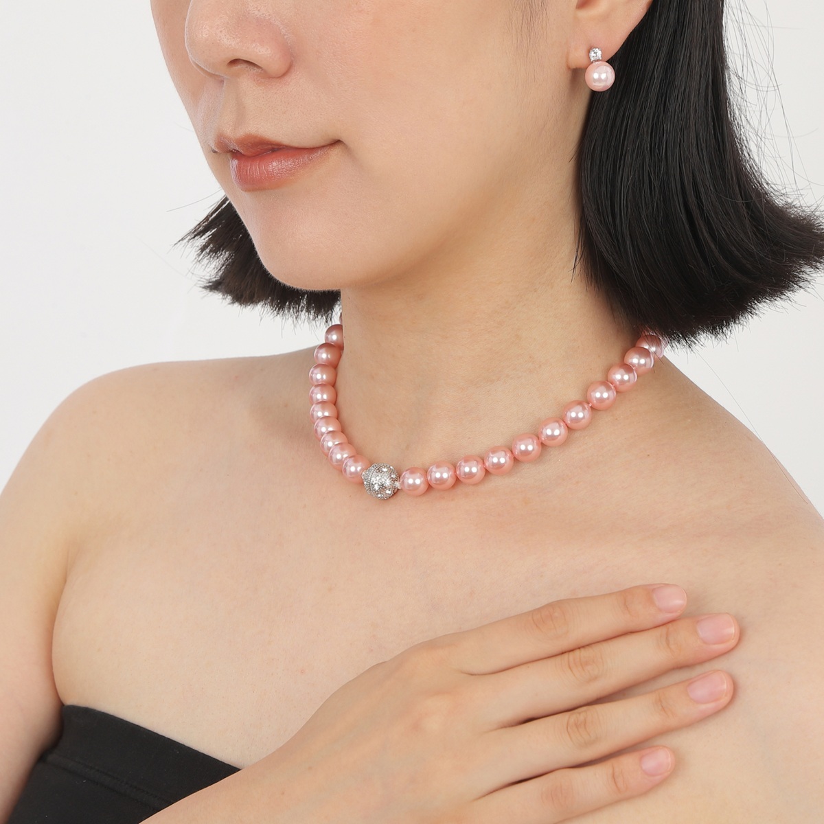 ピアス レディース パール 真珠 大粒 南洋 シェルパール 10mm