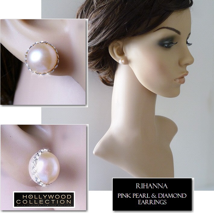 e.m☆❤　大粒訳あり淡水パールピンクピアス ピアス レディース 淡水パール 大粒 ピンクパール 10mm