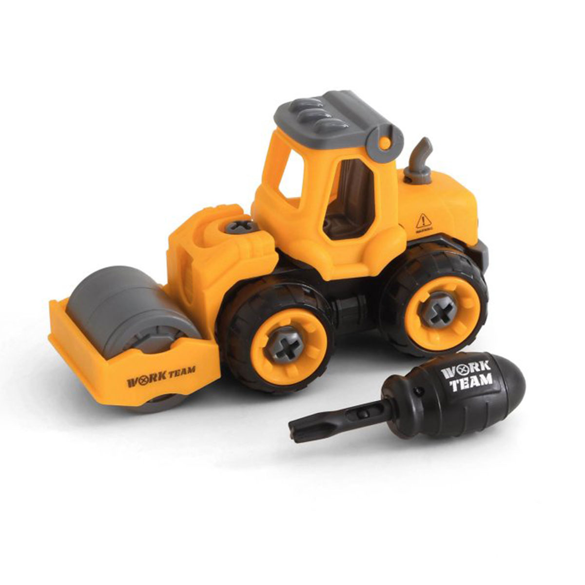 F.O.KIDS おもちゃ 働く車 車のおもちゃ 組み立てDIY 重機 ローラー
