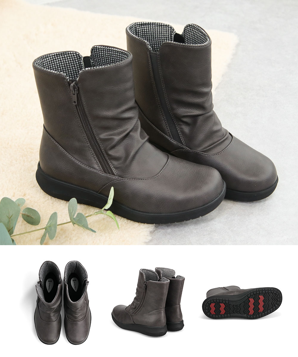 TOPAZ（トパーズ） ブーツ レディース 歩きやすい ショート 防水 5e