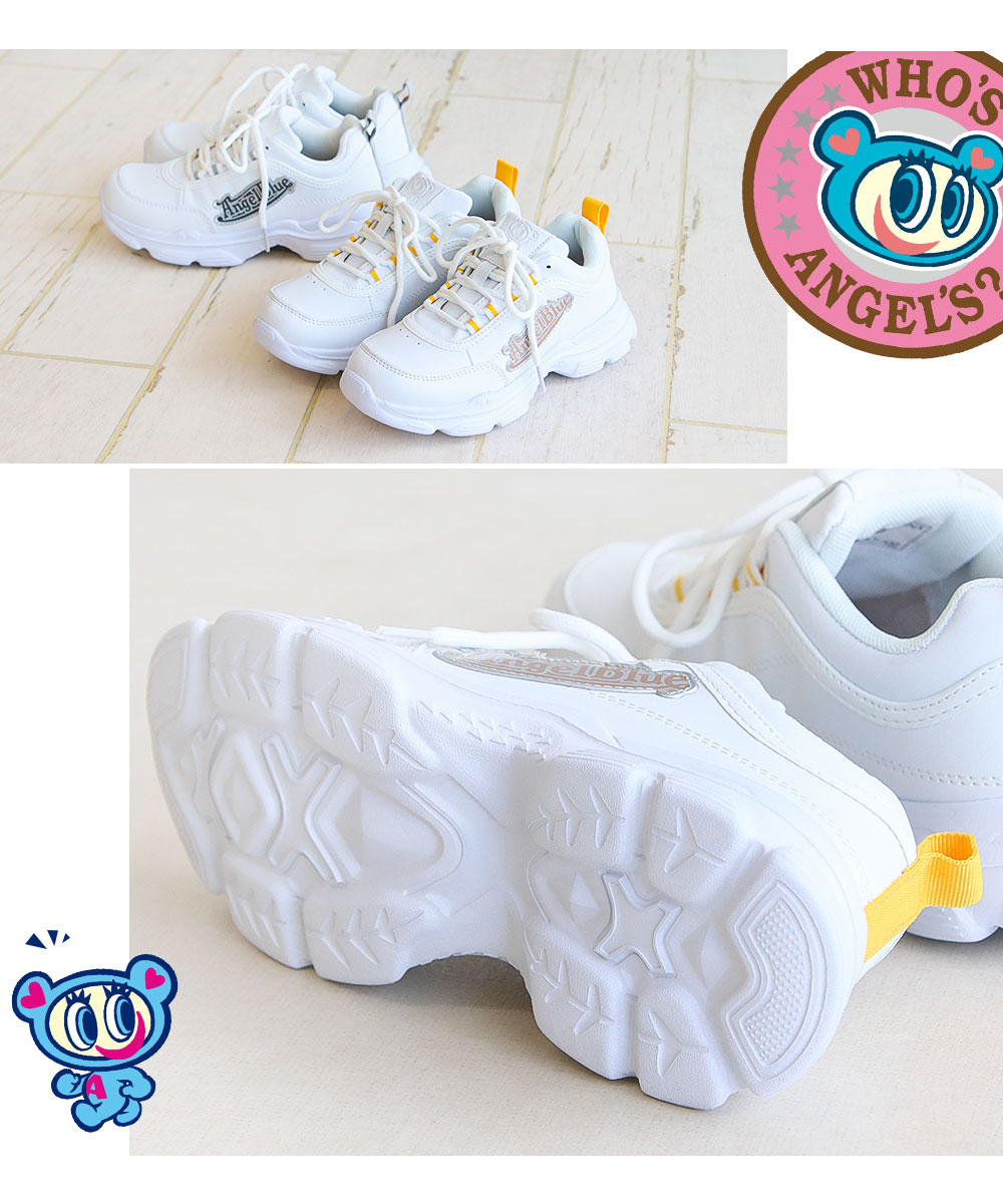 ANGEL BLUE（エンジェルブルー） 子供靴 スニーカー 厚底キッズ 運動靴