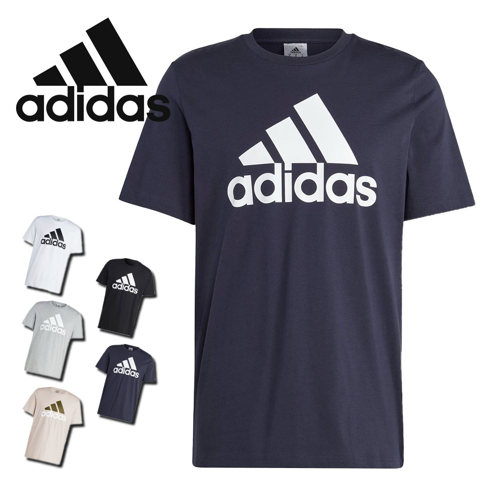 アディダス M ESS BL SJ tシャツ メンズ 綿100 半袖tシャツ ティーシャツ トップス ロゴ スポーツウェア ADIDAS ecq96