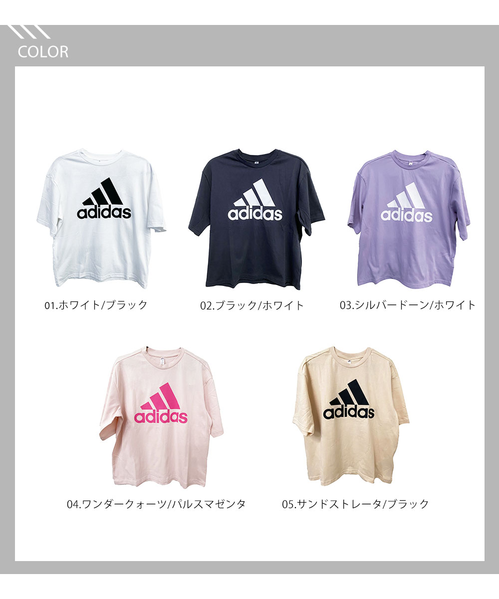 アディダス W ESS ビッグロゴ BF tシャツ レディース 半袖 スポーツ ブランド 綿 黒 白 半袖tシャツ トップス ADIDAS enl36｜celeble｜15