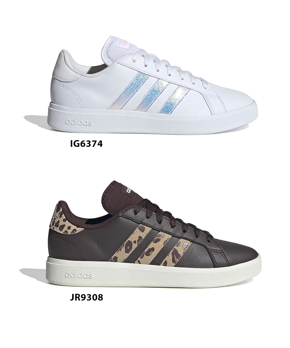 adidas アディダス レディース コートスニーカー 紐靴 ホワイト