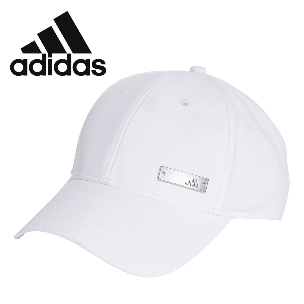 ホワイト ベースボールキャップ Mサイズ adidas（アディダス） ベースボールキャップ 帽子 軽量 ロゴ入り