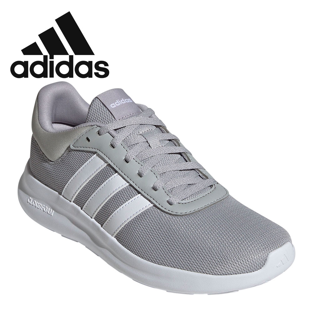 アディダス ライト 白色 ホワイト 灰色 グレー 3.0 WOMEN'S スニーカー レディース  LITE RACER CLOUD WHITE GREY TWO (WOMEN'S) / CLOUD WHITE CLOUD WHITE GREY TWO adidas（アディダス） スニーカー レディース ローカット 軽量 運動靴