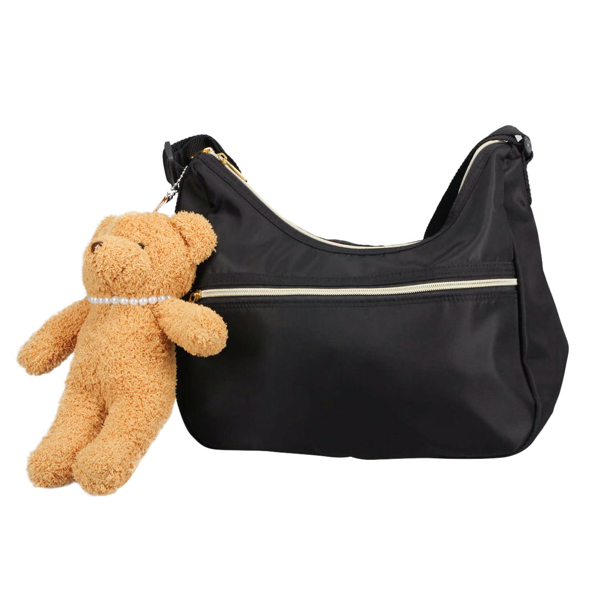ショルダーバッグ レディース 斜めがけ かわいい ぬいぐるみ付き ボア