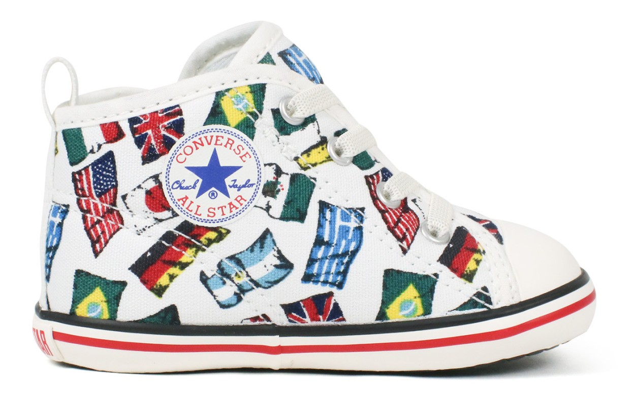 コンバース ベビーシューズ キッズ ベビー 靴 男の子 赤ちゃん おしゃれ 抗菌 子供靴 スニーカー サイドファスナー プレゼント ギフト ブランド 白 ホワイト Cv Baby Nationsflag スニーカー ファッション セレブル 通販 Yahoo ショッピング