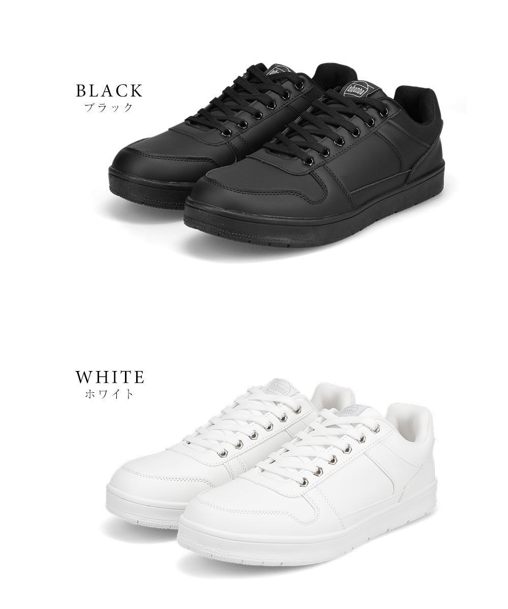   JEANS★プラットフォーム スニーカー★WHITE/BLACK dj honda スニーカー メンズ 防水 ローカット 無地 通学 靴 防滑