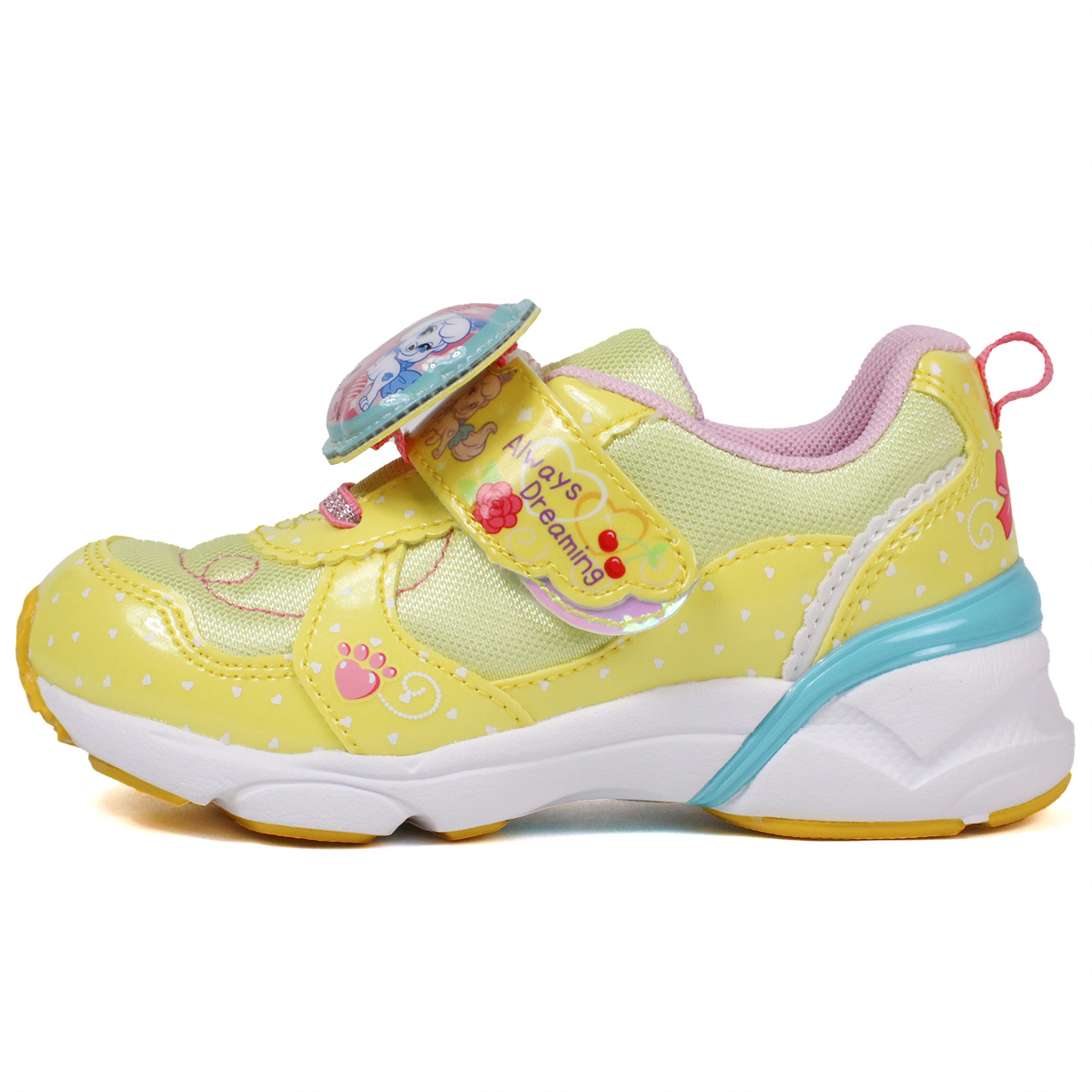 光る靴 ディズニー スニーカー キッズ 子供靴 女の子 かわいい シューズ マジックテープ プレゼント ウィスカーヘイブン ロイヤルペット ピンク 水色 黄色 1267 Dn C1267 スニーカー ファッション セレブル 通販 Yahoo ショッピング