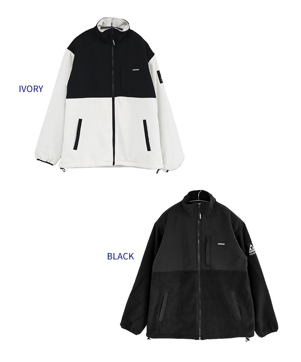 Black & White レディース　フリースジャケット 楽天市場】GERRY ジェリー フリースナイロン切替裏地付きジャケット
