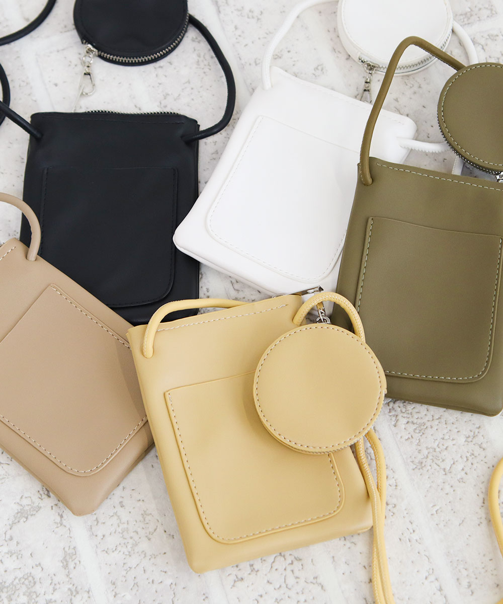 スマホショルダー ミニショルダーバッグ コインケース付き