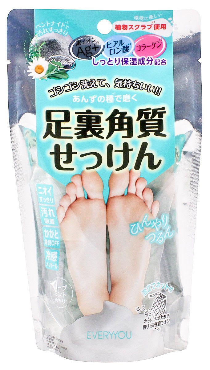 足裏角質せっけん ゴマージュ 石鹸 銀イオンag ヒアルロン酸 コラーゲン ニオイすっきり ケア 角質除去 足 足の臭い ローズ ミント フットケア 石鹸 Kakushitsu Soap スニーカー ファッション セレブル 通販 Yahoo ショッピング