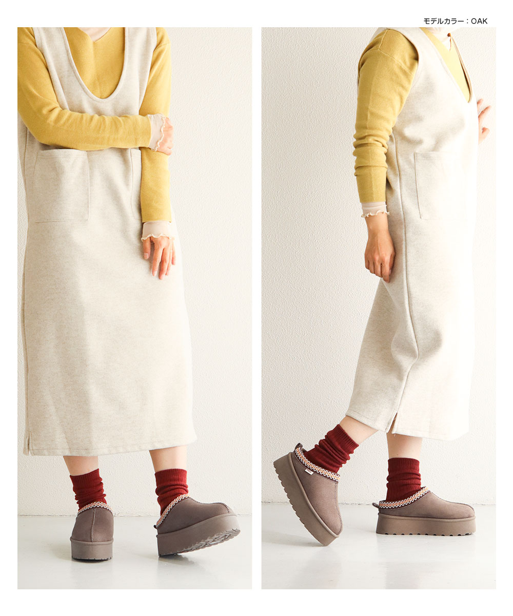 moz（モズ） サボ サンダル レディース 冬 厚底 ムートン おしゃれ 靴