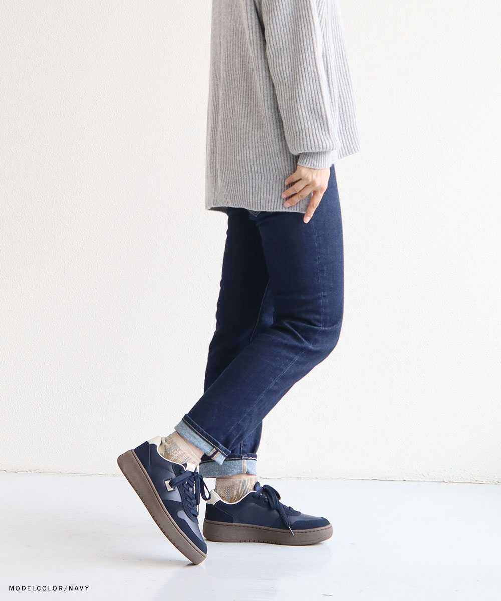 Lee（リー） スニーカー レディース ローカット 本革 カジュアル