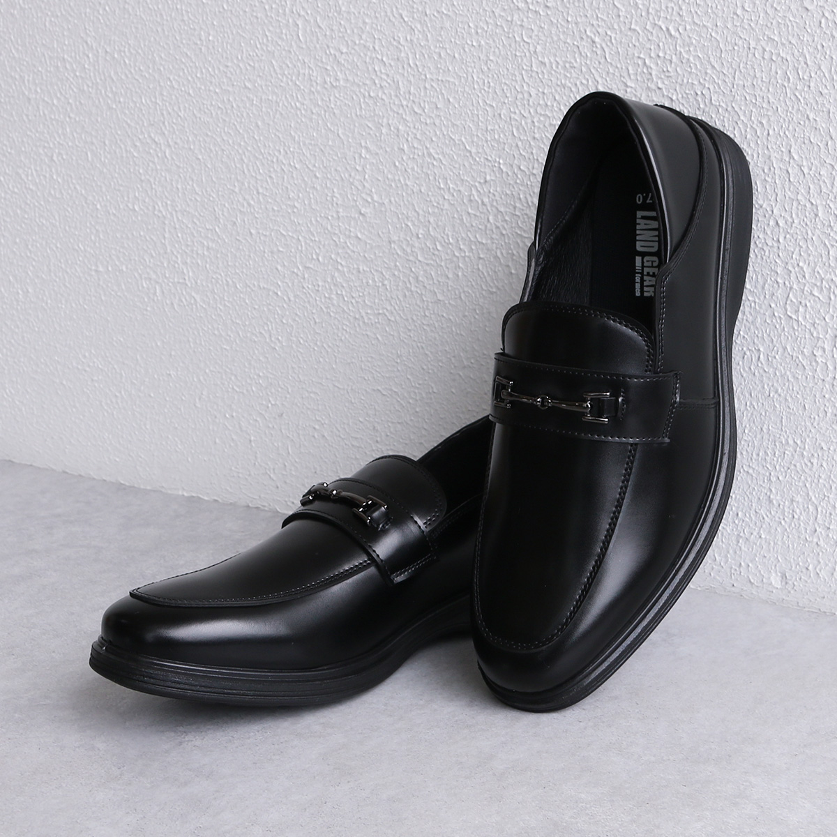 ビジネスシューズ メンズ ローファー 外羽根 ストレートチップ 紐靴