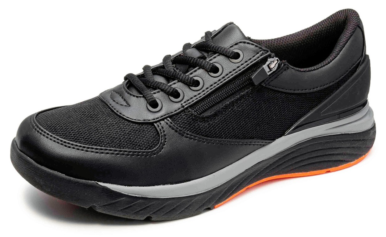 ウォーキングシューズ レディース 通勤 3e 幅広 スニーカー レディース 黒 反射材付き 痛くない 疲れにくい 履きやすい 歩きやすい サイドファスナー 1001 Sekai Locowalk 1001 スニーカー ファッション セレブル 通販 Yahoo ショッピング