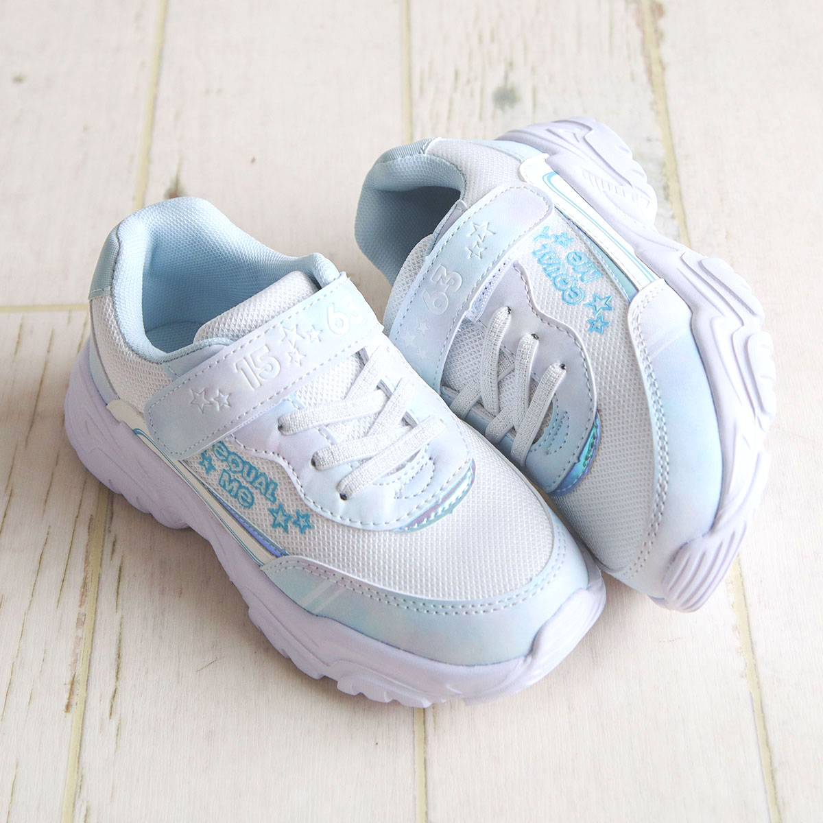 スニーカー キッズ 女の子 かわいい キラキラ 軽量 子供靴 ローカット キッズスニーカー シューズ ジュニア 黒 白 パープル =me イコールミー | ＝ME | 01