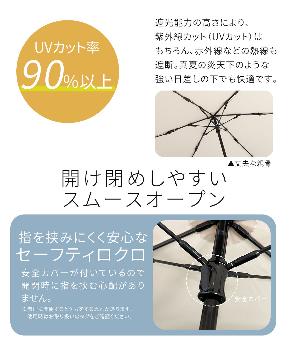 moz 折りたたみ傘 晴雨兼用 大きめ 60cm レディース 晴雨兼用 UVカット 紫外線対策 レイングッズ 雨具 撥水 大判 梅雨 アンブレラ 折り畳み モズ 554455 | moz | 06