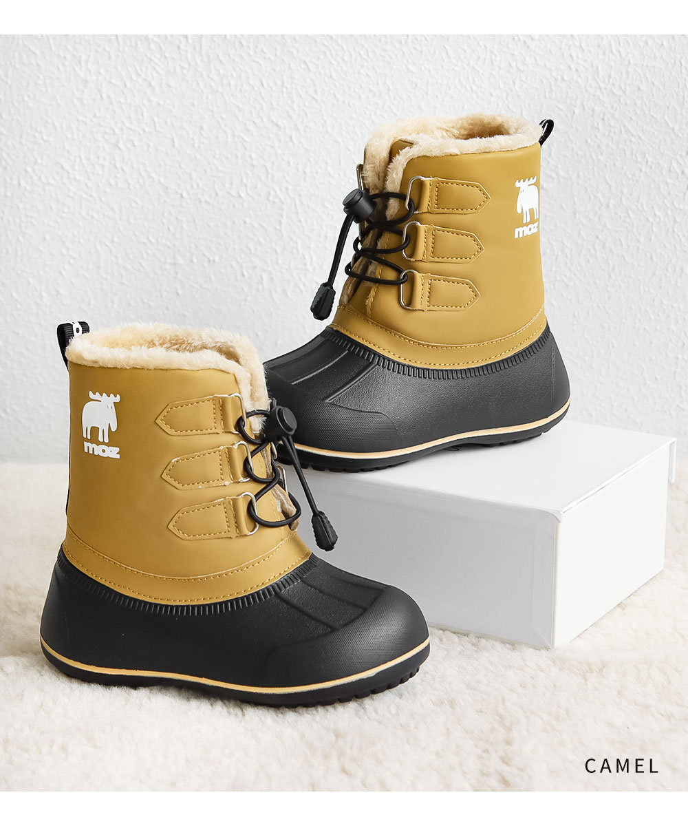 moz スノーブーツ キッズ 防水 ショートブーツ 子供 ブーツ