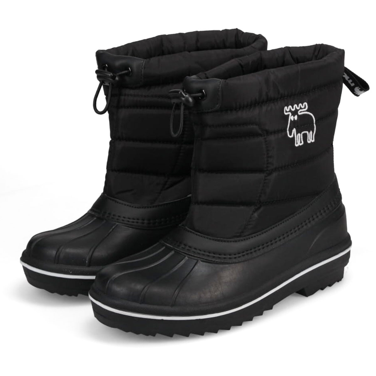 女性用スノーボードブーツ 黒 moz（モズ） スノーブーツ レディース ブーツ キッズ 雪遊び ショート