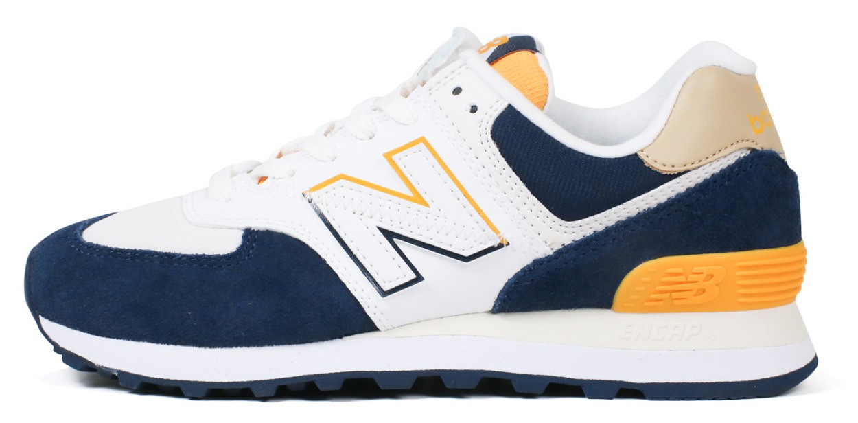 ニューバランス スニーカー メンズ レディース ローカット ランニング ウォーキング おしゃれ ジュニア 春夏 ネイビー イエロー 青 白 ホワイト Nb Ml574 Ss スニーカー ファッション セレブル 通販 Yahoo ショッピング