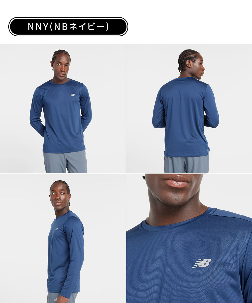 New Balance（ニューバランス） Tシャツ メンズ 吸汗速乾 長袖 吸湿