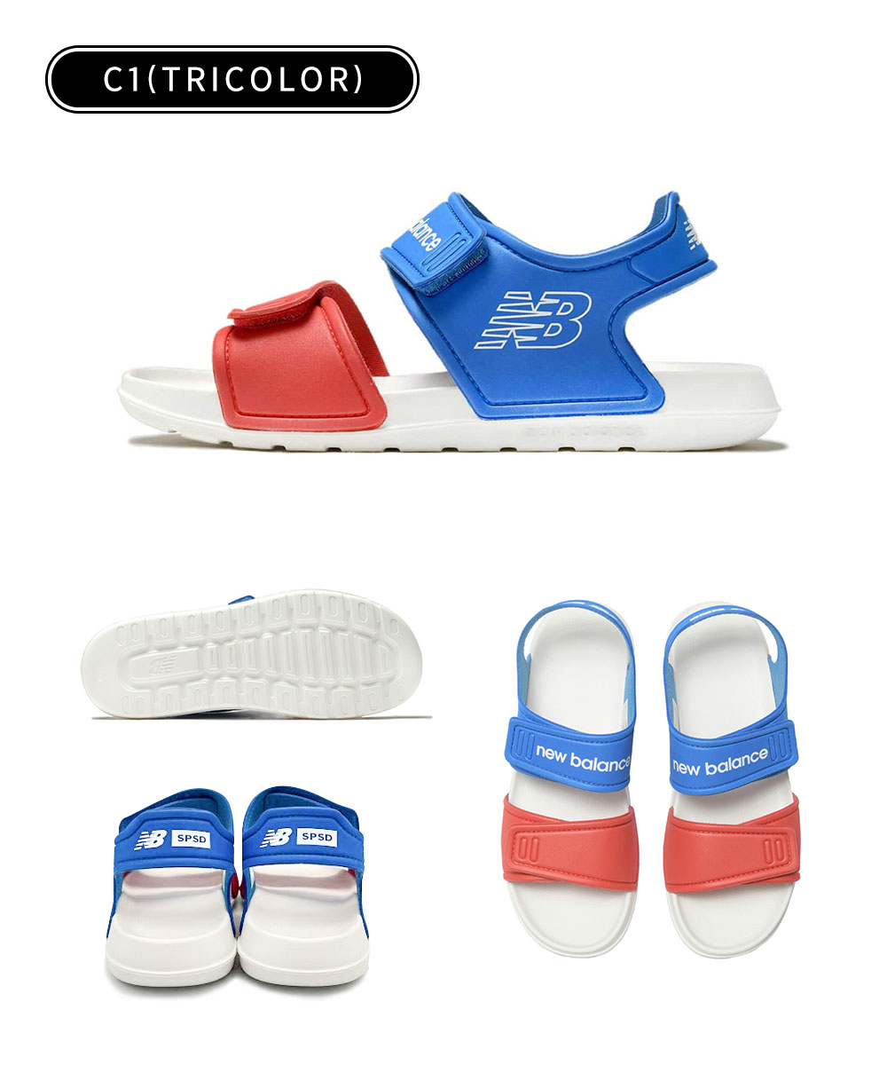 ニューバランス キッズ サンダル サマーシューズ SYFSPS 水遊び 子供靴 黒 ピンク new balance SPSD v1 Sandal