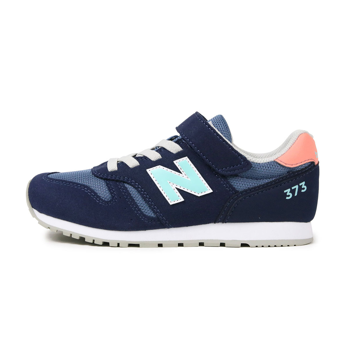 ニューバランス キッズ スニーカー new balance YV373 ゴム紐 ベルクロ