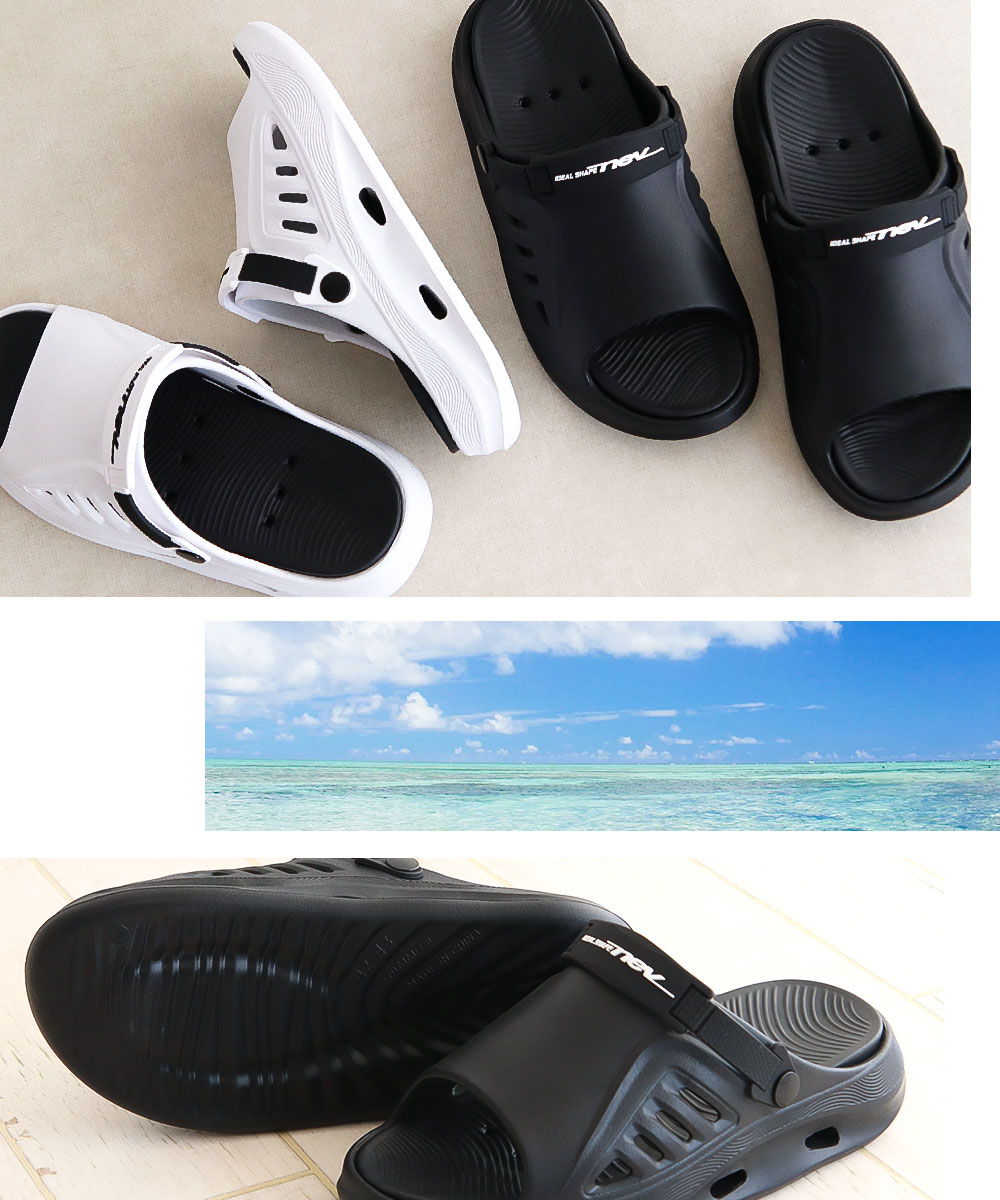 リカバリーサンダル メンズ 水陸両用 厚底 軽...の詳細画像3