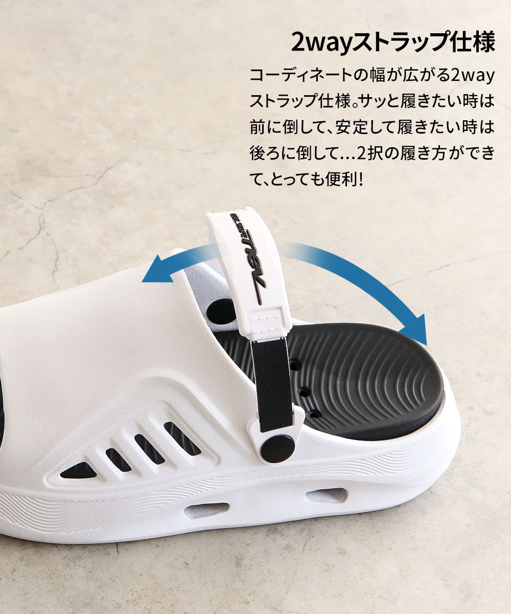 リカバリーサンダル メンズ 水陸両用 厚底 軽...の詳細画像5