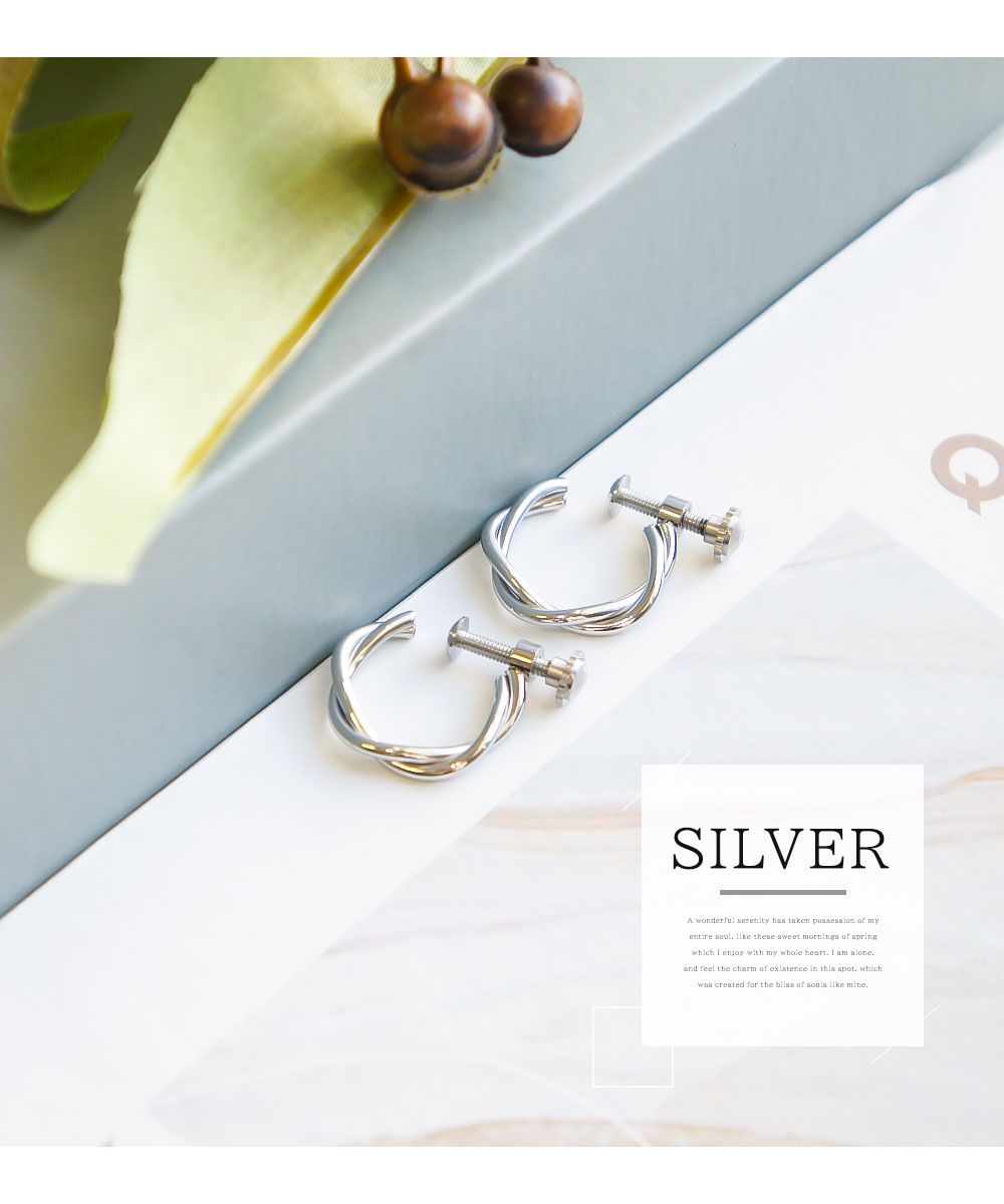 Nei/nor イヤリング お肌に優しい つけっぱなしok サージカル