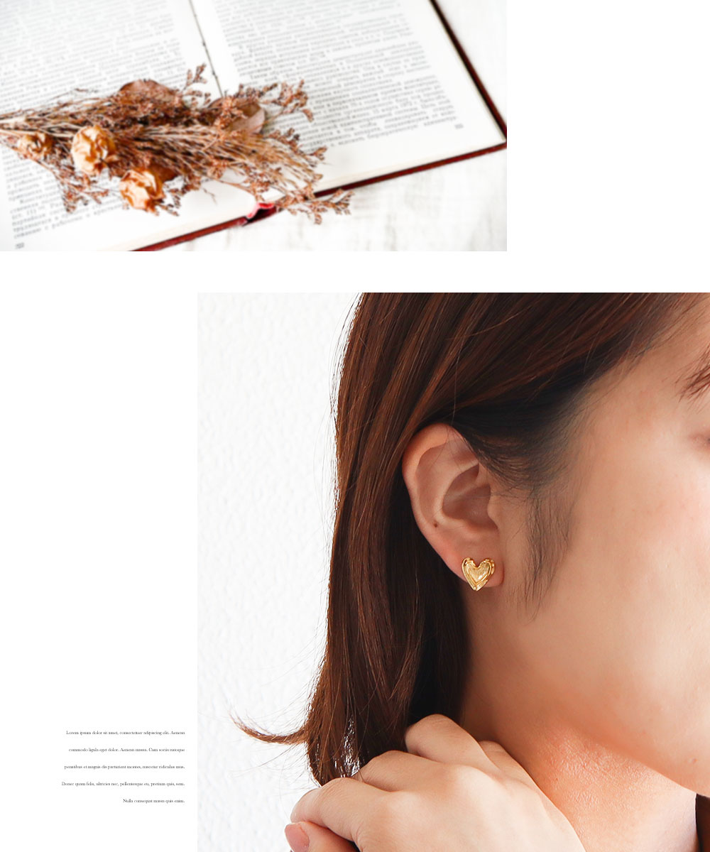 Nei/nor ピアス お肌に優しい つけっぱなしok サージカルステンレス