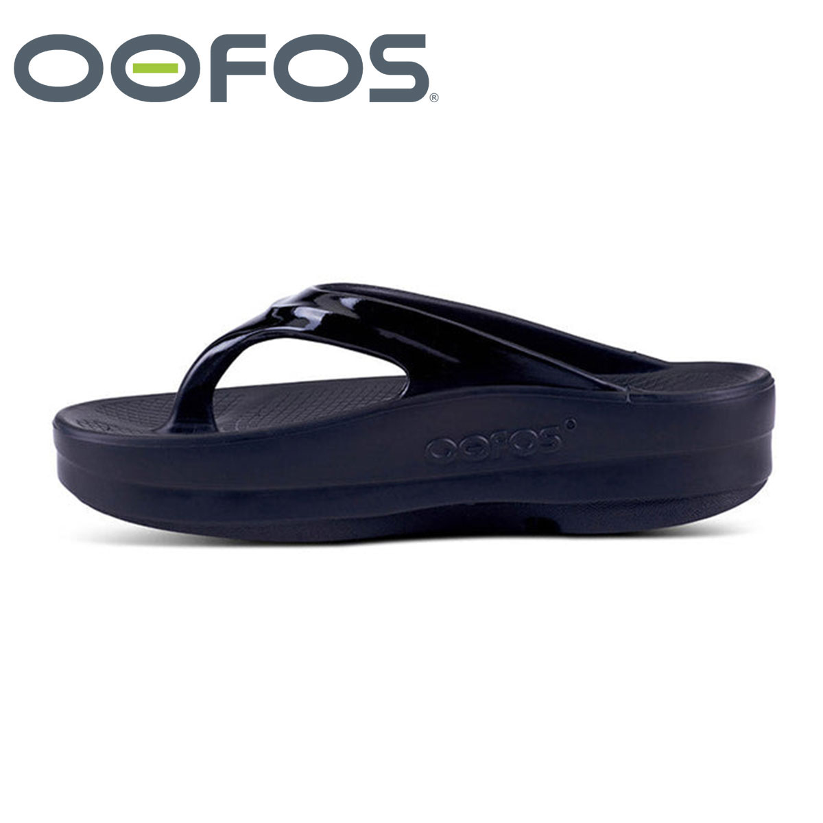 OOFOS（ウーフォス） サンダル 厚底 リカバリー レディース 黒 トング