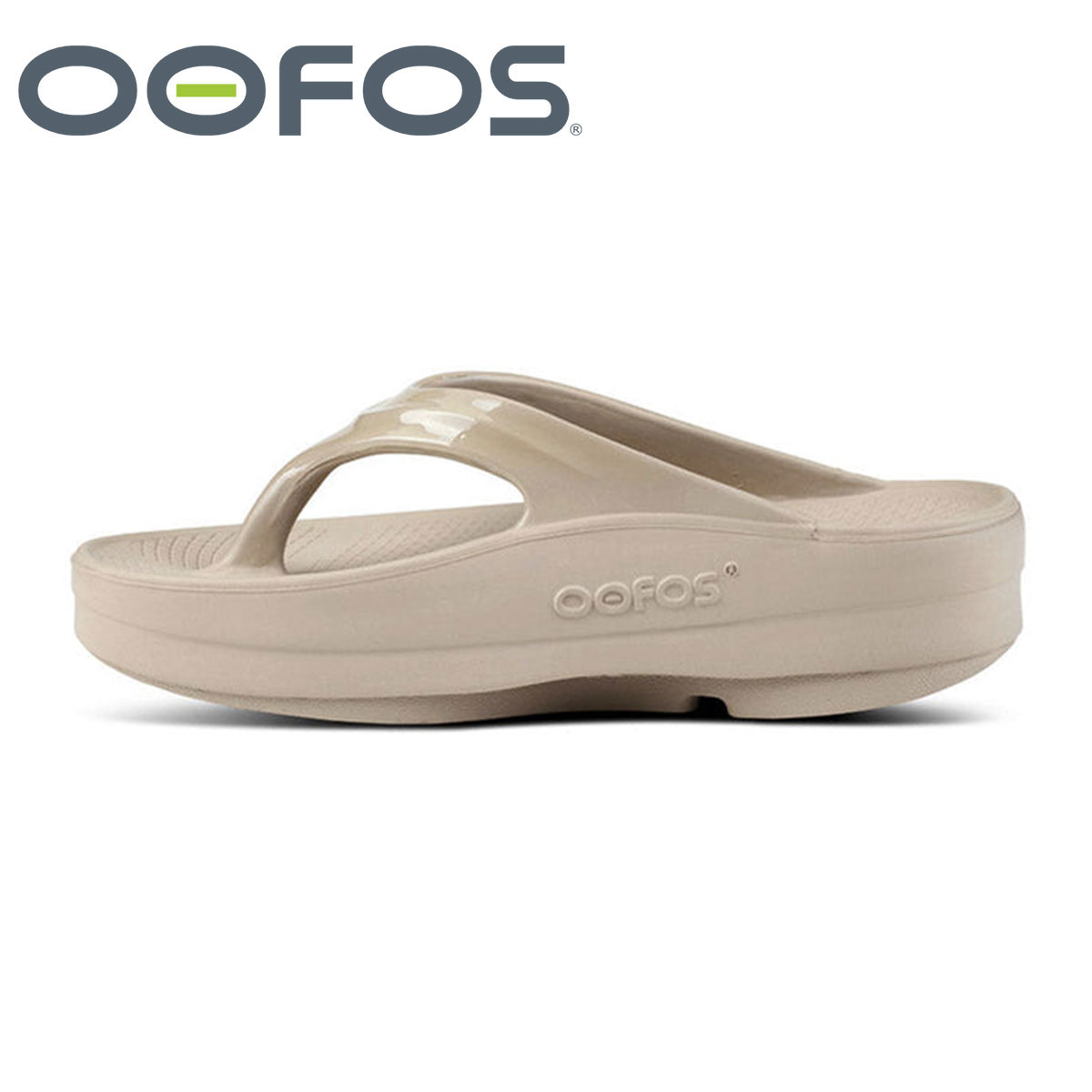 OOFOS（ウーフォス） サンダル 厚底 リカバリー レディース 黒 トング