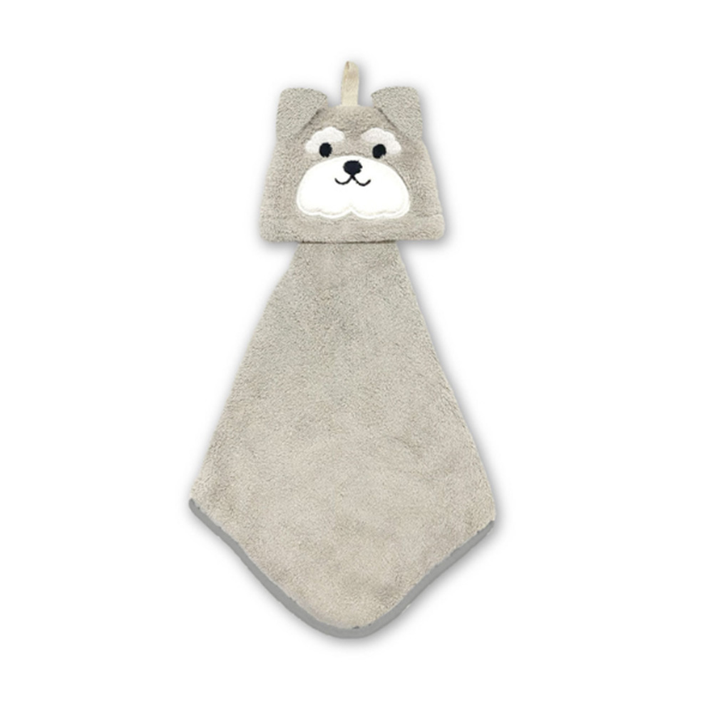 パイン・クリエイト アニマルマスコット ループ付き ハンドタオル 動物