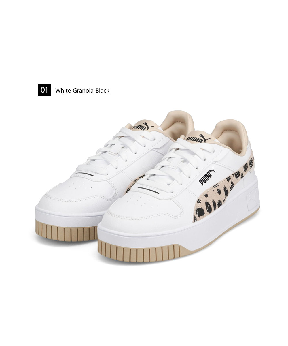 プーマ スニーカー レディース 厚底 ウィメンズ キャリーナ ローカット ワイト 白 PUMA Carina Street Animal 391940｜celeble｜06