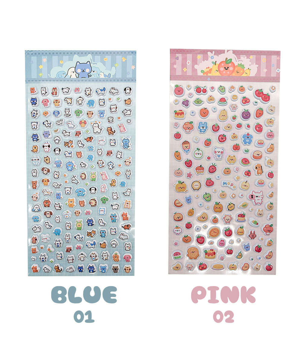 ぷっくり シール ミニ ぷくぷく もちもち セット ふわふわ ぷにぷに