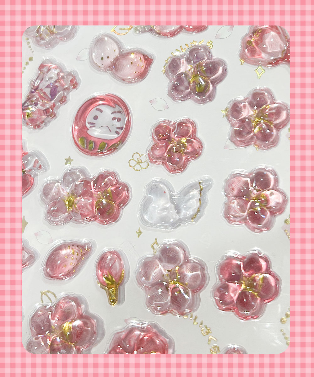 クリスタル ぷくぷくシール ぷっくり さくら ...の詳細画像3