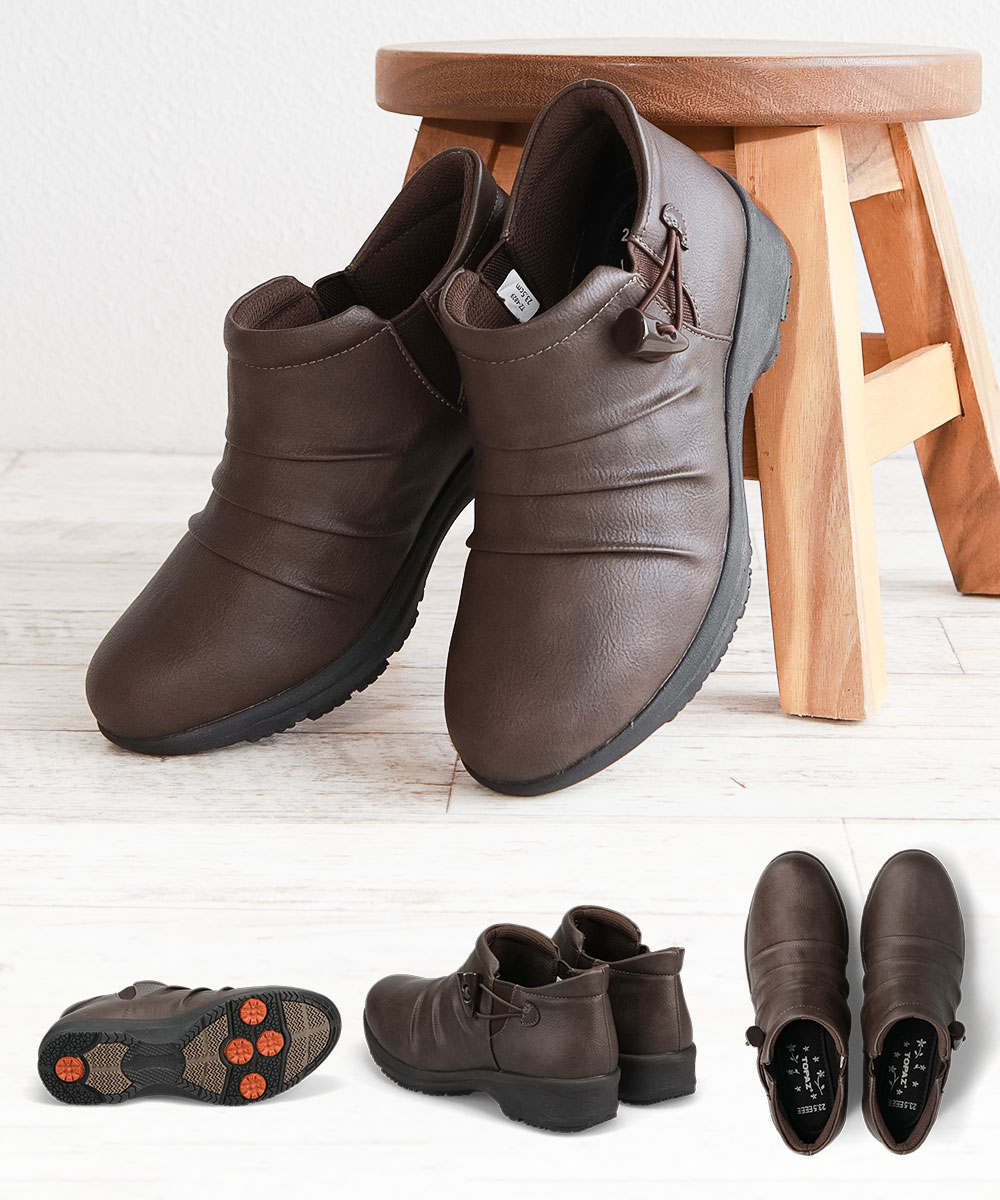 TOPAZ（トパーズ） スノーブーツ レディース 滑らない ショート 防水