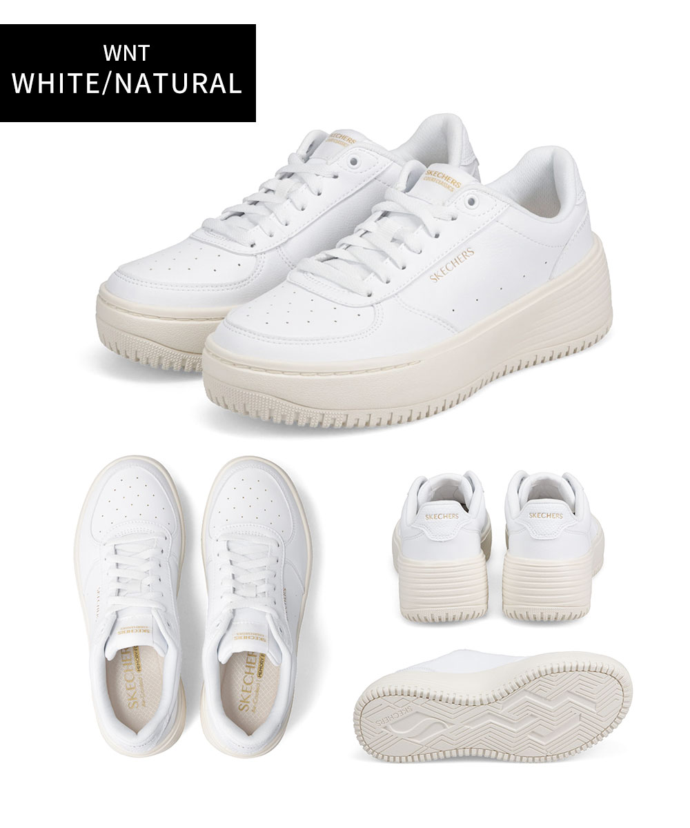 SKECHERS（スケッチャーズ） 靴 スニーカー レディース 厚底 白