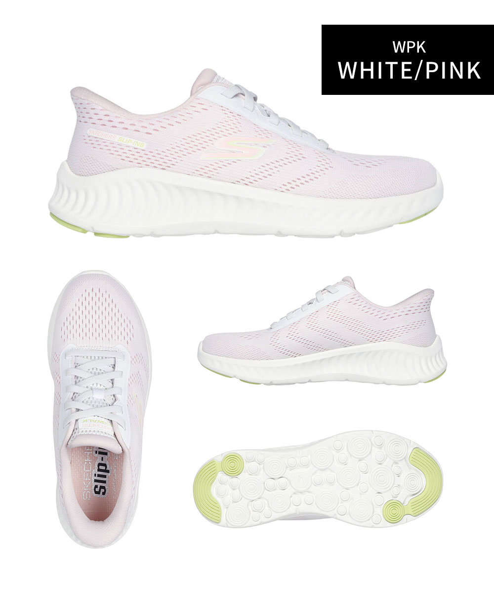 SKECHERS（スケッチャーズ） スリップインズ レディース スリッポン ゴーウォーク ナウ クロエ ハンズフリー スニーカー 靴 黒 ...