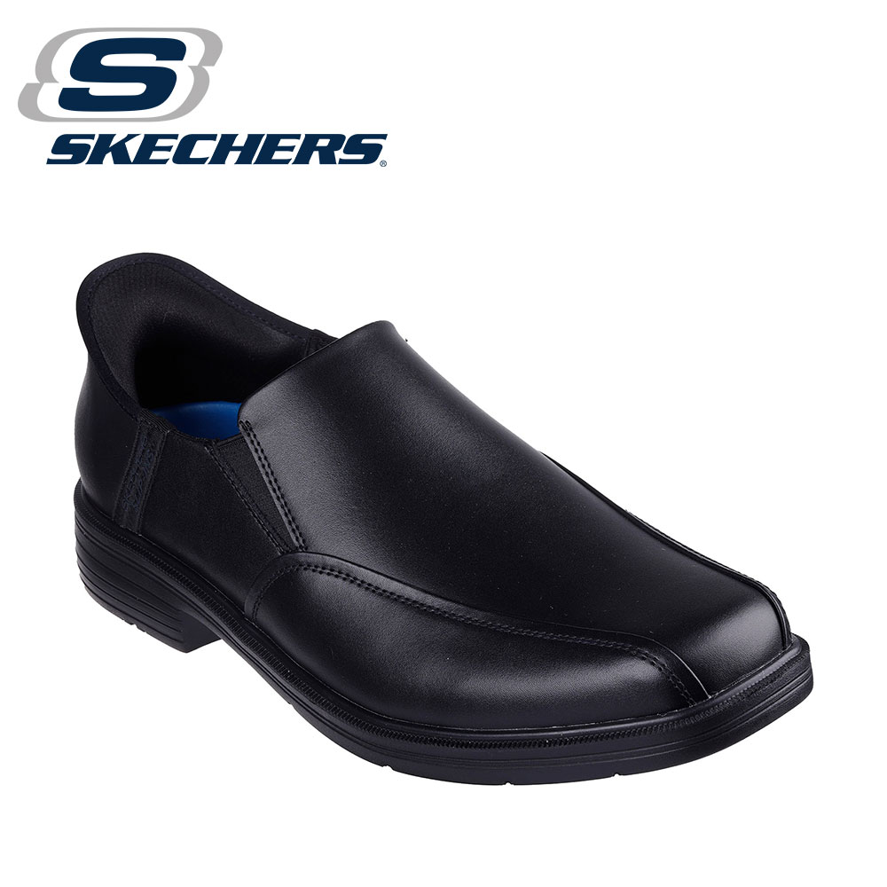 SKECHERS（スケッチャーズ） メンズ ビジネスシューズ スリッポン 革靴