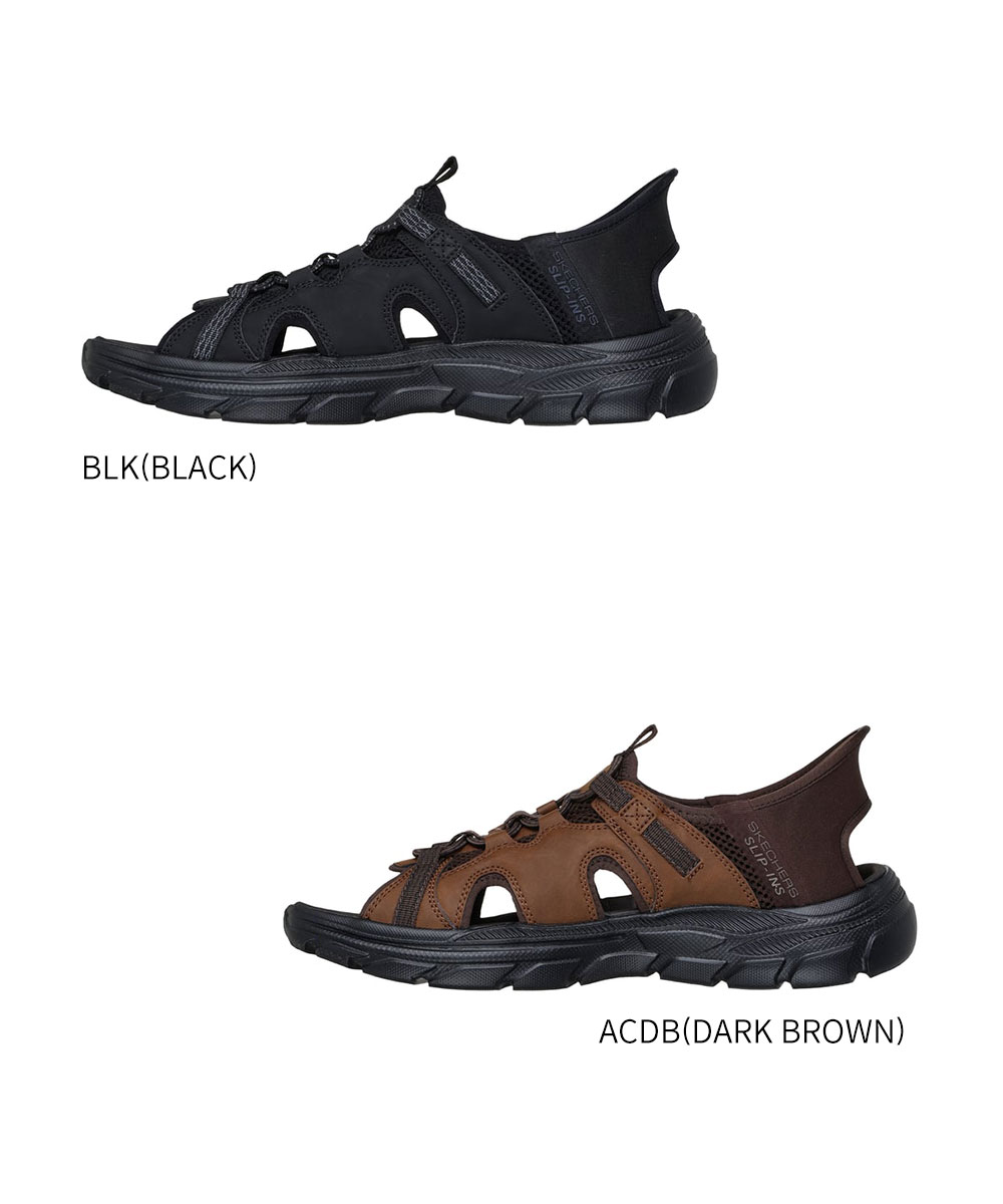 スケッチャーズREVOLTED SS-MERRICKブラック26cm205181 SKECHERS スケッチャーズ メンズ サンダル 靴 黒 ブラック 軽量