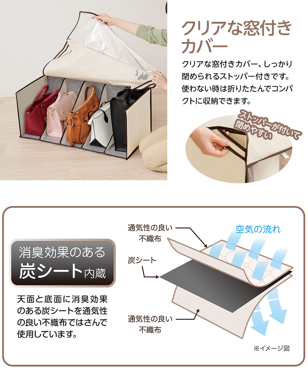 収納ケース 衣類袋 ボックス 汚れ防止 型崩れ...の詳細画像2