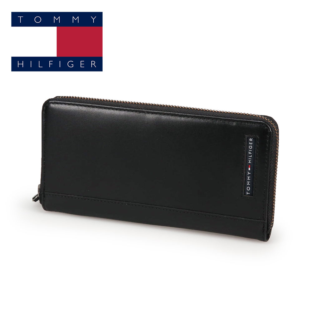 TOMMY HILFIGER（トミー・ヒルフィガー） メンズ ラウンドジップ 本革